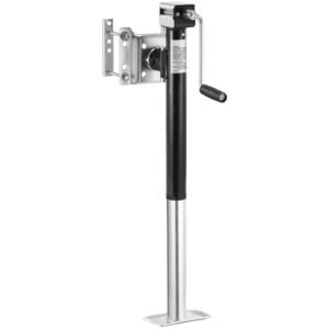 trailer jack, 5000 lbs dynamic load capacity, heavy duty swivel bolt on trailer jack, 14.3" lift trailer jack stand with handle for rv trailer, horse trailer, utility trailer, and yacht trailer