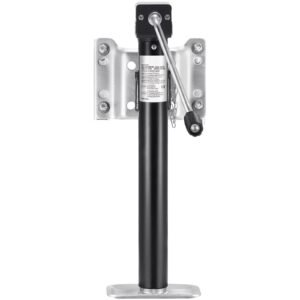 trailer jack, 5000 lbs dynamic load capacity, heavy duty swivel bolt on trailer jack, 14.3" lift trailer jack stand with handle for rv trailer, horse trailer, utility trailer, and yacht trailer