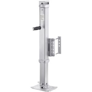 trailer jack, 8000 lbs static load capacity, heavy duty swivel bolt on trailer jack, 28.5" lift trailer jack stand with handle for rv trailer, horse trailer, utility trailer, and yacht trailer