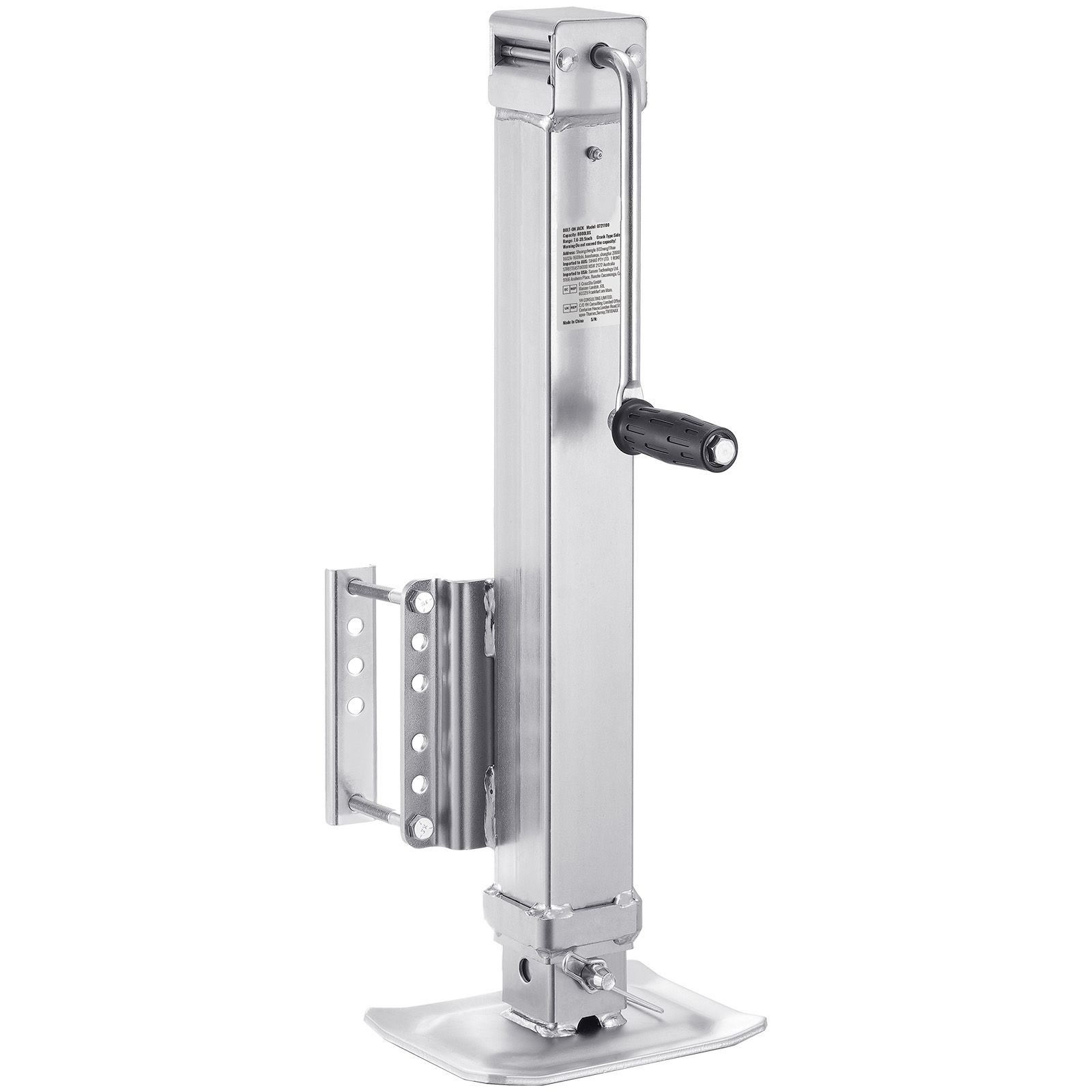 trailer jack, 8000 lbs static load capacity, heavy duty swivel bolt on trailer jack, 28.5" lift trailer jack stand with handle for rv trailer, horse trailer, utility trailer, and yacht trailer