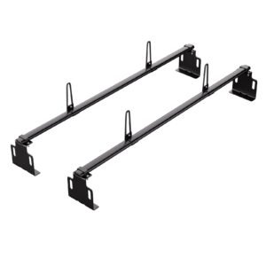 Trailer Ladder Rack, 60" 2 Crossbars Ladder Roof Rack, Heavy-duty Steel Van Roof Ladder Rack, 500 lbs Capacity Van Ladder Rack, Fit for Universal Truck Roofs