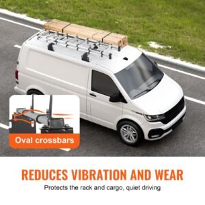 trailer ladder rack, 60" 2 crossbars ladder roof rack, heavy duty steel van roof ladder rack, 500 lbs capacity van ladder rack, fit for universal truck roofs
