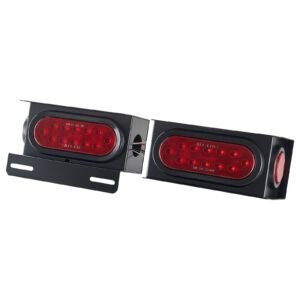 Trailer Lights, 10-30V LED Trailer Tail Lights Kit with Stop Brake Turn Tail Clearance (Side) Lamp, Left and Right Waterproof Tow Lighting Kit for Boat Truck Camper RV Snowmobile Bus Caravan
