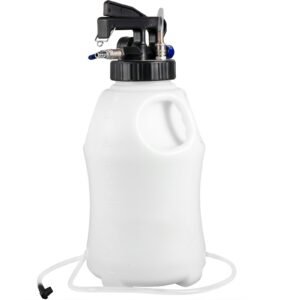 transmission fluid pump 2 way atf refill system dispenser, oil and liquid extractor 10 liter large capacity, automatic transmission fluid pump tool set with 14 pieces atf filler adapters