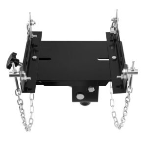 transmission jack adapter, 1100 lbs / 0.5 ton load capacity automotive transmission lift adapter, heavy duty steel, for floor jack with 1 1/5 in detachable saddle shaft, for garage, repair shop