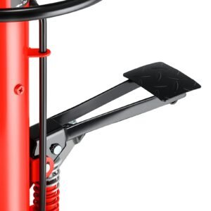 transmission jack,1/2ton/1100lbs capacity hydraulic telescopic transmission jack, 2 stage floor jack stand with foot pedal, 360° swivel wheel, garage/shop lift hoist, red