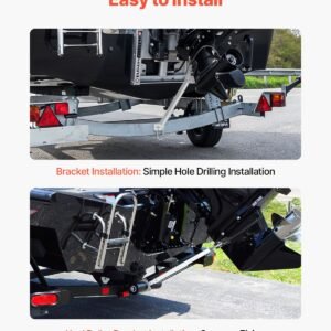 transom saver, 24 36 in, adjustable boat transom saver with composite head, corrosion resistant easy to install transom savers for less than 100 hp outboard motor , fit for roller & trailer