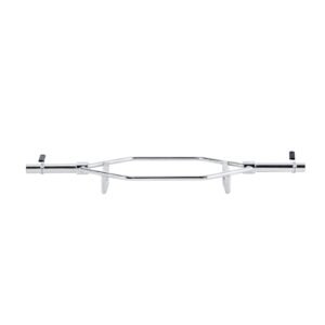 trap bar hex bar, 2 inch hex barbell, 800 lbs capacity shrug bars with knurled grips, weightlifting and strength training equipment, home gym for squats, deadlifts, shoulder presses, silver