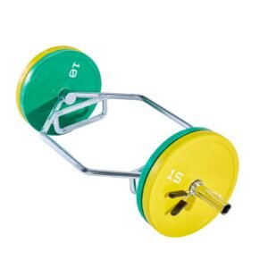 Trap Bar Hex Bar, 2-Inch Hex Barbell, 800 LBS Capacity Shrug Bars with Knurled Grips, Weightlifting and Strength Training Equipment, Home Gym for Squats, Deadlifts, Shoulder Presses, Silver
