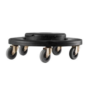 trash can dolly, fit 20, 32, 44, 55 gallon containers, round trash can roller base with 4 lockable wheels, 500lbs weight capacity, heavy duty barrel dolly, multi functional rolling dolly cart