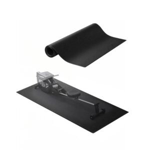 Treadmill Mat for Carpet Floor, 23.62" x 51.18" x 0.16" Exercise Equipment Mat for Elliptical and Walking Pad, High Density PVC Floor Protector, Waterproof and Non-slip for Home Gym