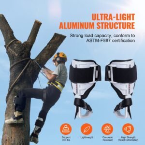 tree climbing spikes climbing spurs gear aluminum arborist equipment white