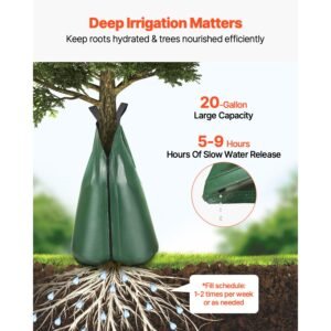tree watering bag 12 packs 20 gallons watering bags for new trees 5 9 hours slow release refillable tree drip irrigation bags with zipper durable tree watering system for deep root targeting 1.jpg