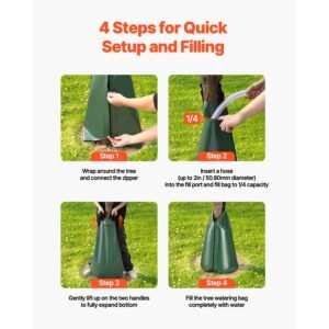 tree watering bag 12 packs 20 gallons watering bags for new trees 5 9 hours slow release refillable tree drip irrigation bags with zipper durable tree watering system for deep root targeting 5.jpg