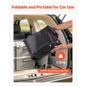 truck bed cargo bag, waterproof 840d pvc, 51.18 x 40.16 x 21.85 in (26 cu. ft), heavy duty cargo bag for truck bed with bungee cords, net and carabiners, fits a variety of suv & pickup trucks