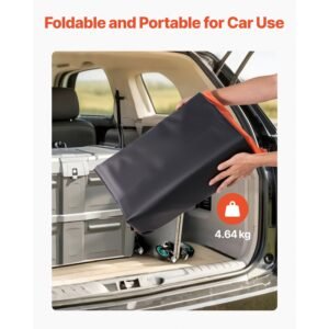 truck bed cargo bag, waterproof 840d pvc, 51.18 x 40.16 x 21.85 in (26 cubic feet), heavy duty cargo bag for truck bed with 4 bungee cords with hooks, fits a variety of suv and pickup trucks