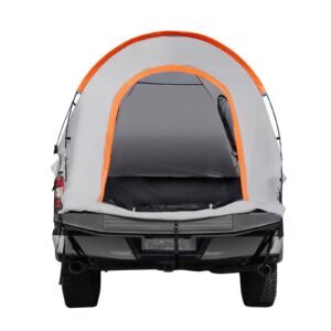 truck bed tent, 5.5' 6' pickup truck tent with rain layer and carry bag, waterproof pu2000mm double layer truck tent for camping, accommodate 2 3 person, for camping traveling outdoor activities