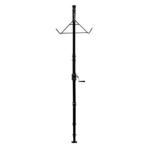 truck hitch game hoist, 500 lbs load capacity, hunting deer hoist with 2 inch receiver, 360 degree swivel shaft & adjustable height, includes gambrel winch for skinning & cleaning game