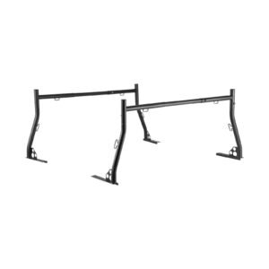 truck ladder rack, 49 73 in width, extendable universal cargo rack, heavy duty steel with 800 lbs static load capacity, ideal for canoes, surfboards, ladders, lumber, tents, and large cargo