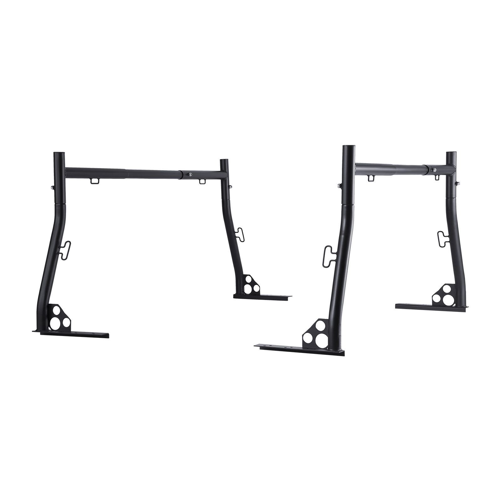 truck ladder rack, 49 73 in width, extendable universal cargo rack, heavy duty steel with 800 lbs static load capacity, ideal for canoes, surfboards, ladders, lumber, tents, and large cargo