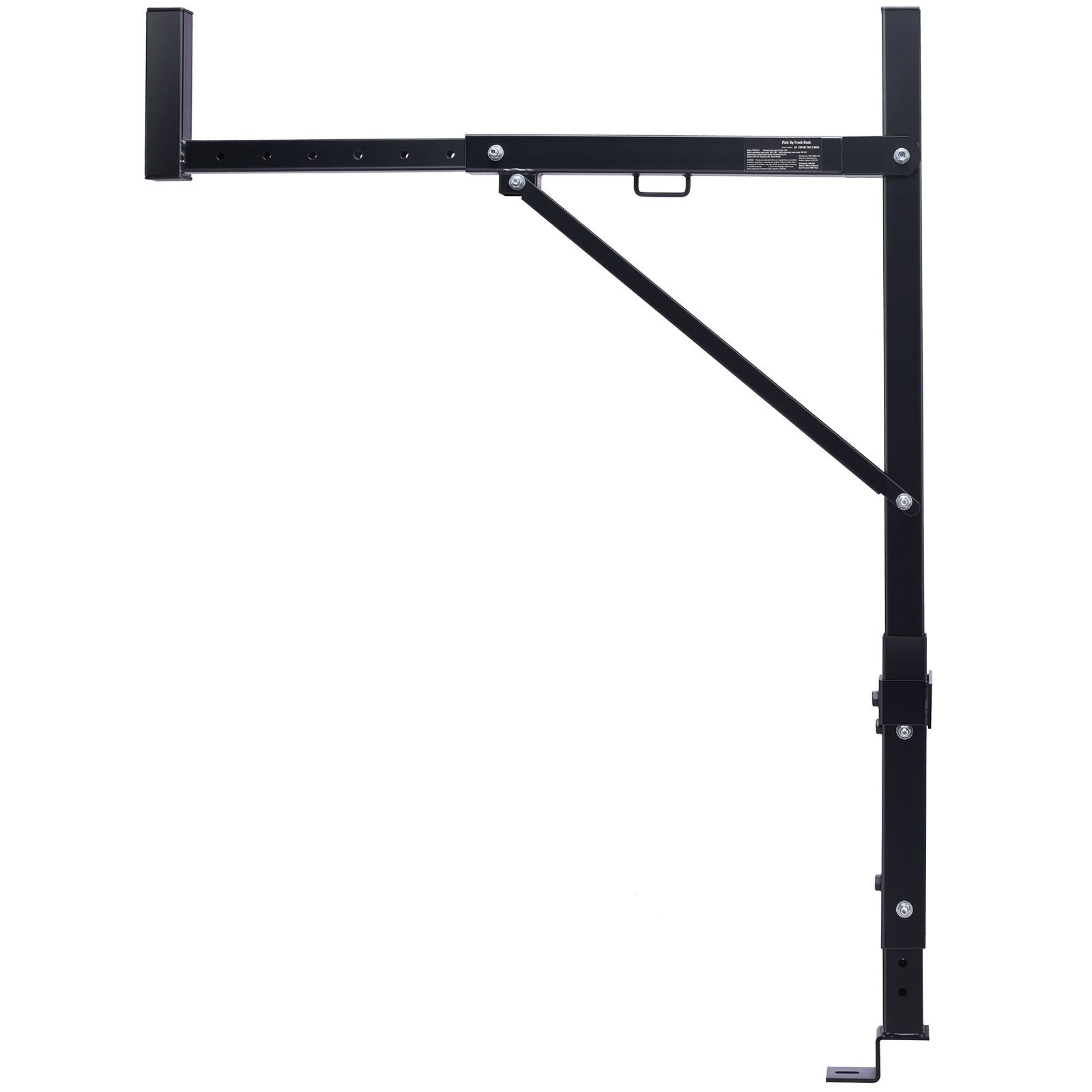 truck rack, 19 34inch extendable truck ladder rack, 38.6" 43.6" adjustable height, 250 lbs capacity steel ladder rack for truck, heavy duty truck bed rack for kayak, surfboard, lumber, ladder