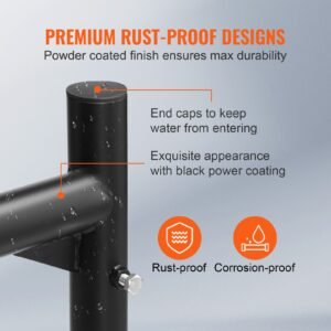 truck rack, 46 71inch extendable truck ladder rack, 800 lbs capacity steel ladder rack for truck with non drilling j bolts, heavy duty truck bed rack for kayak, surfboard, lumber, ladder