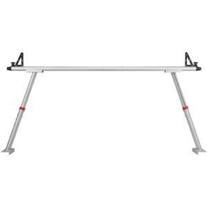 truck rack, 800 lbs capacity, 19 34in adjustable height, aluminum ladder rack for truck with 8 non drilling c clamps, heavy duty truck bed rack two bar set for kayak, surfboard, lumber, ladder