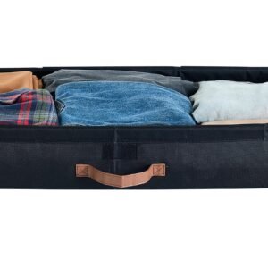under bed storage with wheels, 36.0 x 18.1 x 7.3 inch, underbed containers with clear lid, underbed shoe organizer, rolling under the bed storage bins for clothes shoes blankets bedroom, 2 pack