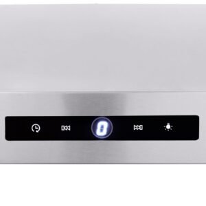 under cabinet range hood, dual motors ductless kitchen stove vent, stainless steel permanent filter with 3 speed exhaust fan, 2 baffle filters, led lights, touch control panel, silver (30 inch)