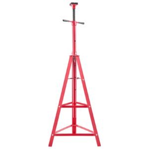 Under Hoist Tripod Stand, 2 Ton (4409 lbs) Capacity High Lift Jack Stand Reach Underhoist Support, Lifting from 47.24" to 84.65", 4-Level Adjustable Height, Heavy Duty Carbon Steel for Car Lift