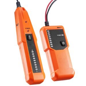 underground cable locator, 3 ft max. detection depth, wire tracer break detector finder with earphone, 1000 ft max.detection length cable tester for pet fence buried sprinkler valve irrigation