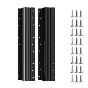 Undermount Drawer Slides, 16 inch, Full Extension Ball Bearing Under Stair Cabinet Rails, 260 LB Load Capacity Heavy Duty Bottom Stair Cabinet Glides Track Runners,for DIY Replacement, Black