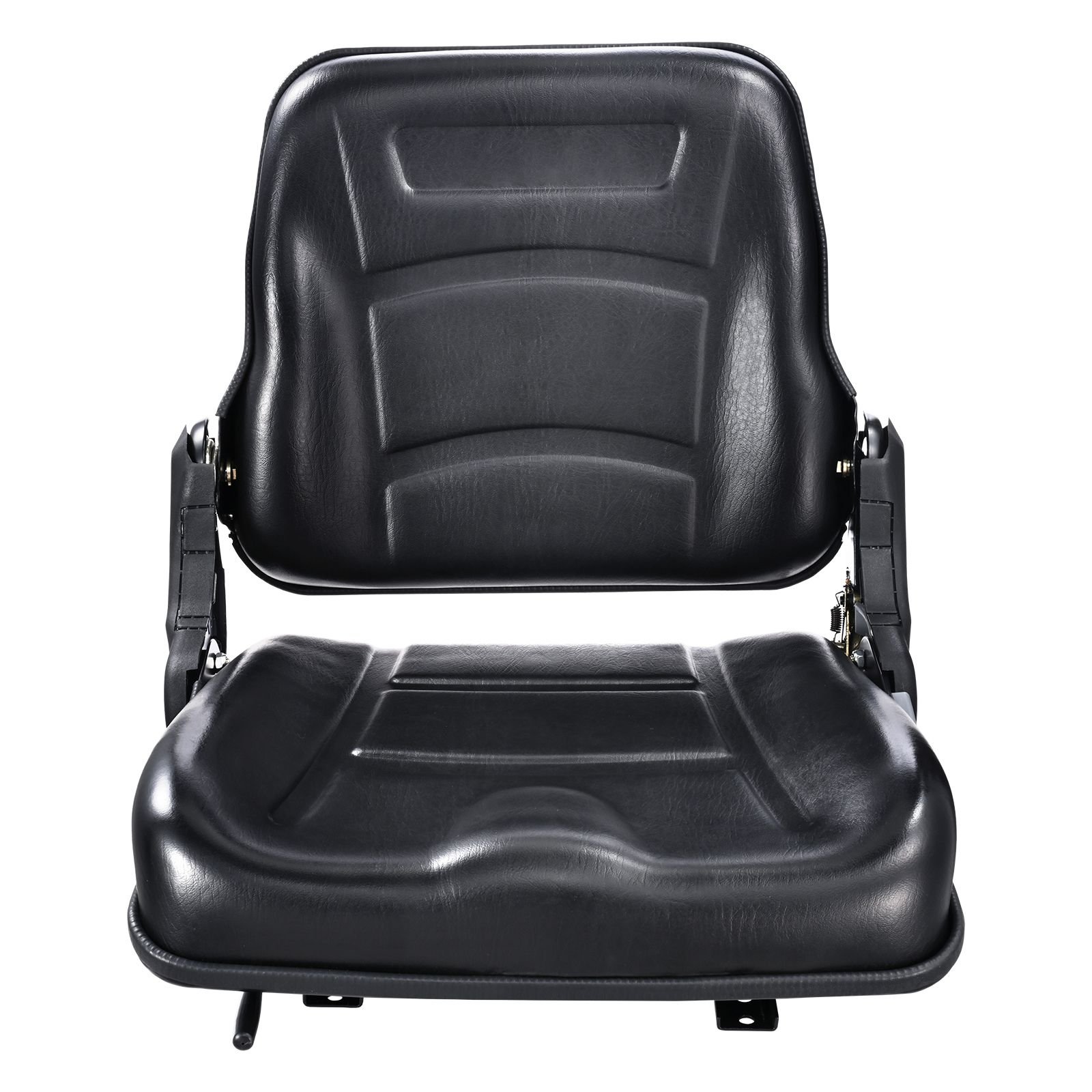 universal forklift seat, fold down tractor seat with adjustable angle back and micro switch, 6.3 13.4 inch extended slot comfortable forklift seat for tractor loader excavator