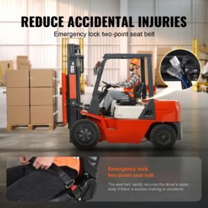 universal forklift seat,tractor seat with adjustable angle back, micro switch and seatbelt,wrap around forklift seat for tractor loader excavator