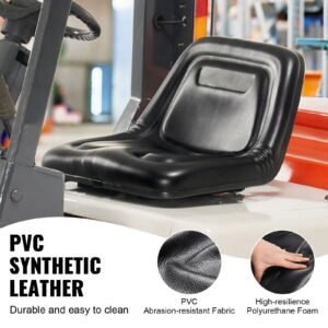 universal tracor seat, lawn mower seat with micro switch and drainage holes, 6.3 13.4 inch extended slot tractor seat for tractor loader excavator