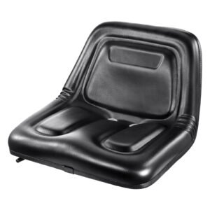 universal tracor seat, lawn mower seat with micro switch and drainage holes, 6.3 13.4 inch extended slot tractor seat for tractor loader excavator