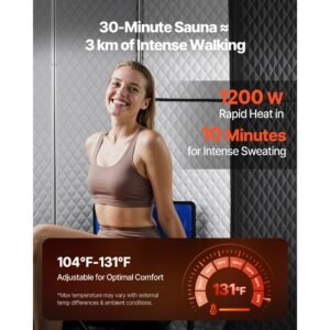 upgraded portable steam sauna for home, 1 person full body home spa tent with steamer & 1 foldable chairs & remote & essential oil box,heavy duty stainless steel sauna box, (black,pentagon)