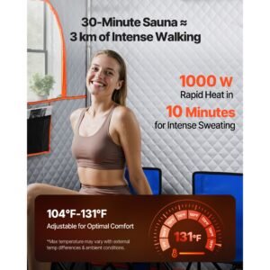 upgraded portable steam sauna for home, 2 person full body home spa tent with steamer & 2 foldable chairs & remote & 2 essential oil boxes,heavy duty stainless steel frame sauna box, (black)