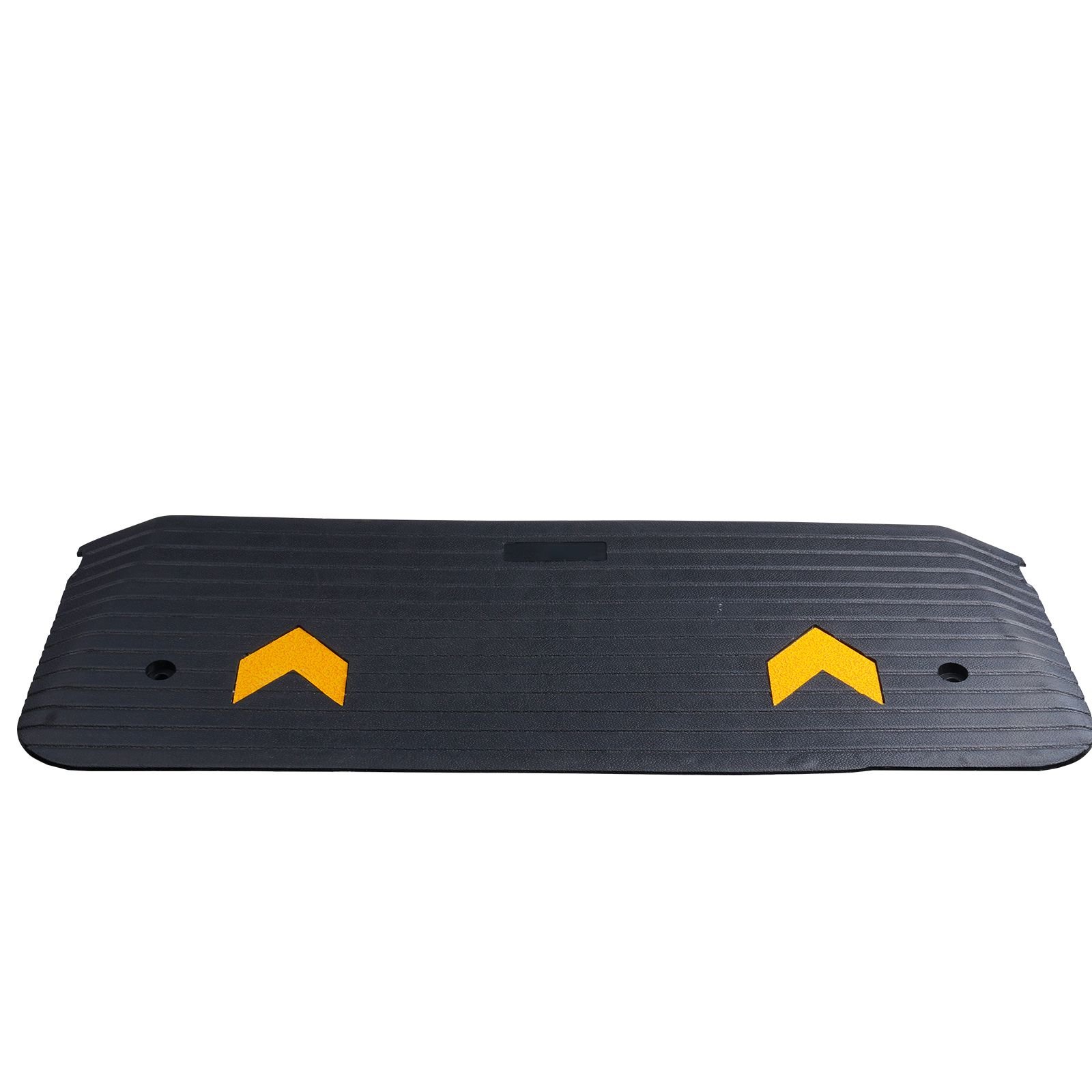 upgraded rubber threshold ramp, 1.5" rise wheelchair ramp doorway, natural curb ramp rated 33069 lbs load capacity, non slip textured surface rubber curb ramp for wheelchair and scooter