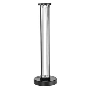 uv light, 110w ultraviolet lamp with ozone purifier, uvc lamp with 30/60/120 minutes 3 gear timer and remote control, for room up to 600 sqft, uvo lights for living room, bedroom, hotel, school