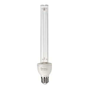 UV Light Bulb, 2 Pack, 25W Replacement Ultraviolet UVC Lamp with Ozone, 253.7 nm + 185 nm Wavelength UVO Light Bulb, E27 Universal, for 400 sqft Living Room, Classroom, Office, Restaurant