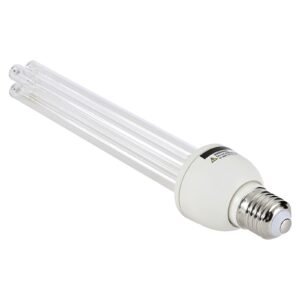 UV Light Bulb, 4 Pack, 25W Replacement Ultraviolet UVC Lamp with Ozone, 253.7 nm + 185 nm Wavelength UVO Light Bulb, E27 Universal, for 400 sqft Living Room, Classroom, Office, Restaurant