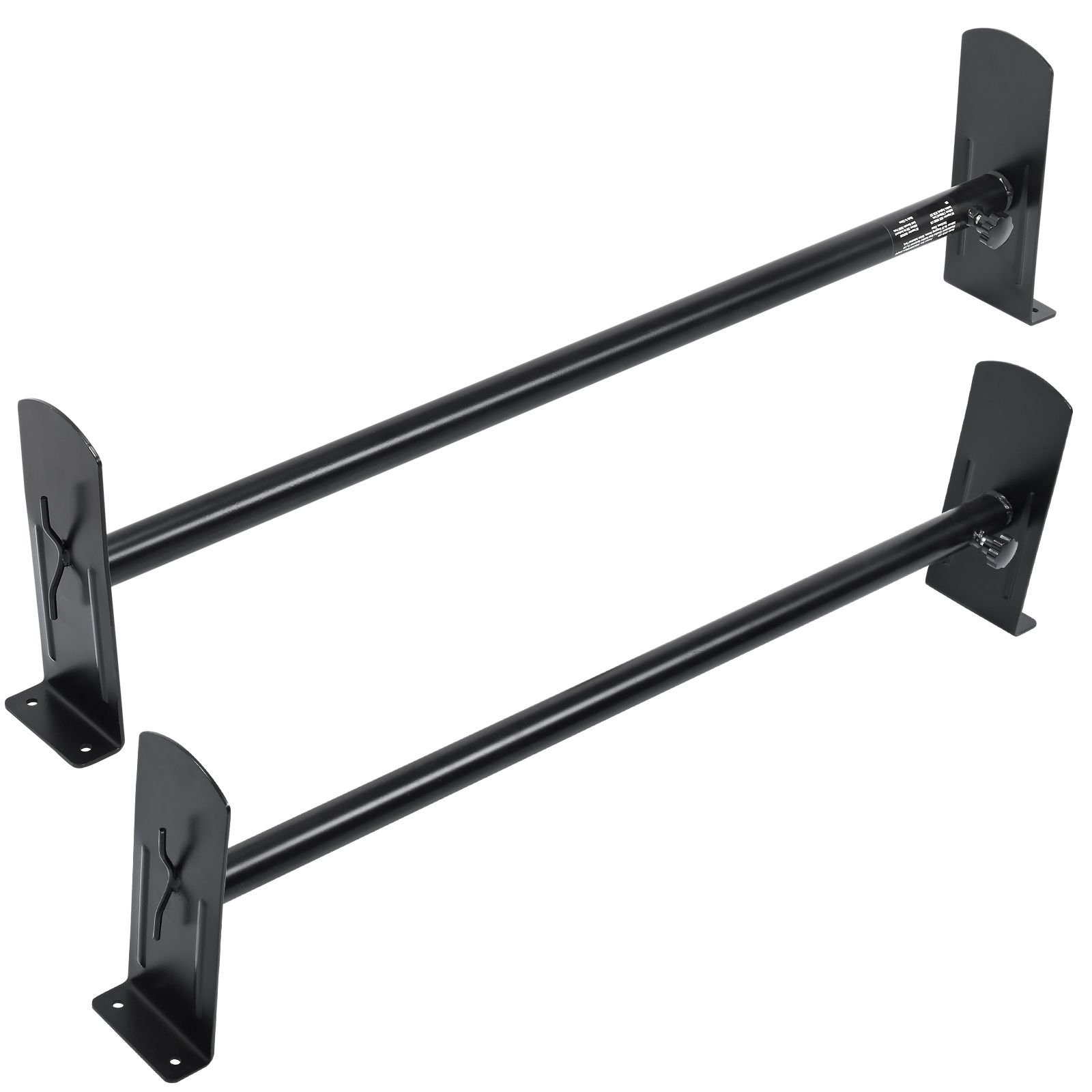 van roof ladder rack, 2 bars alloy steel roof racks, 500 lbs capacity roof rack, adjustable length 35.8" 52.4", van ladder rack compatible with chevrolet express, gmc savana, etc, drilling mount
