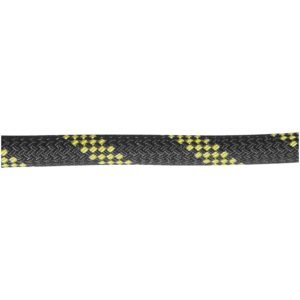 vertical lifeline assembly, 0.55'' x 100' fall protection rope with 30 kn breaking tension, polyester roofing rope with steel snap hooks, rope grab, and shock absorber, ansi compliant