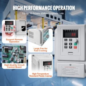 vfd 5hp, 4kw, 18a, 1 phase 220v 240v input to 3 phase 220v 240v output variable frequency drive, 0 400hz vfd for ac motor speed control