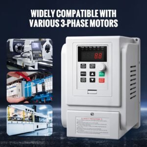 vfd 5hp, 4kw, 18a, 1 phase 220v 240v input to 3 phase 220v 240v output variable frequency drive, 0 400hz vfd for ac motor speed control