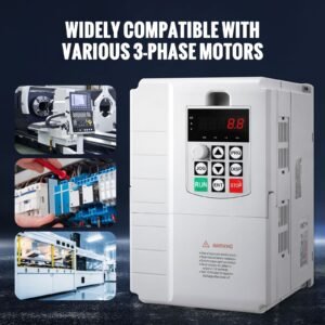 vfd 7.5kw, 34a, 10hp variable frequency drive for 3 phase motor speed control