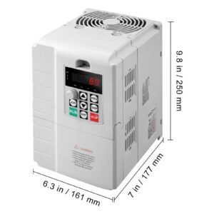 vfd 7.5kw, 34a, 10hp variable frequency drive for 3 phase motor speed control