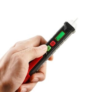 voltage tester, non contact voltage detector with adjustable sensitivity, dual range ac 12v 1000v/48v 1000v live & null wire tester pen with visual and audible alarms, cat iii 1000v rating