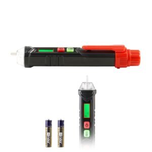 Voltage Tester, Non-Contact Voltage Detector with Adjustable Sensitivity, Dual Range AC 12V-1000V/48V-1000V Live & Null Wire Tester Pen with Visual and Audible Alarms, CAT III 1000V Rating